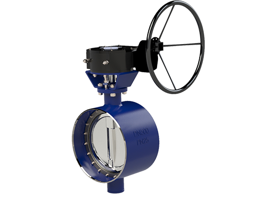 Butt Welded Metal hanggang Metal Butterfly Valve